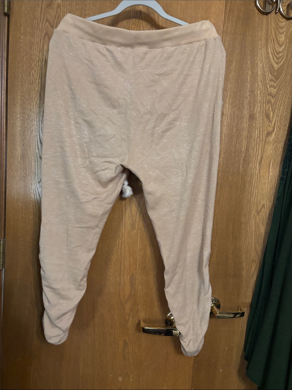 Spell Beige Gold Drawstring Ruched Leggings - Picture 4 of 6
